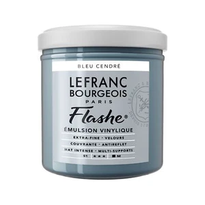 Lefranc Bourgeois Flashe Paint Acrylic Vinyl Emulsion, 125 ml Topf, Ash Blue - Picture 1 of 8
