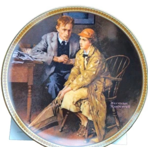 Norman rockwell Confiding In The Den Collector Plate Rediscovered Women Series - Picture 1 of 8