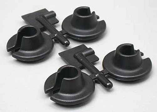 RPM 73152 Black Lower Spring Cups Traxxas Slash 2WD 4x4 Rustler Stampede, HPI - Image 1 of 1