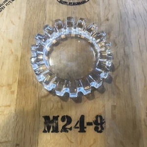 Großer brutalistischer Klarglas Zahnrad Aschenbecher 7" schwerer Kristall MCM Pukeberg? - Bild 1 von 11