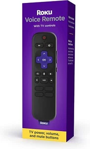 Roku Voice Remote (Official) for Roku Players and Roku TVs - New Black - Picture 1 of 8