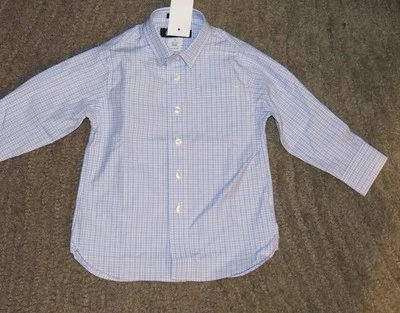 Crewcuts (J Crew) Toddler Boys Blue Thompson Long Sleeve Shirt - Size 2 - NWT - Image 1 of 4