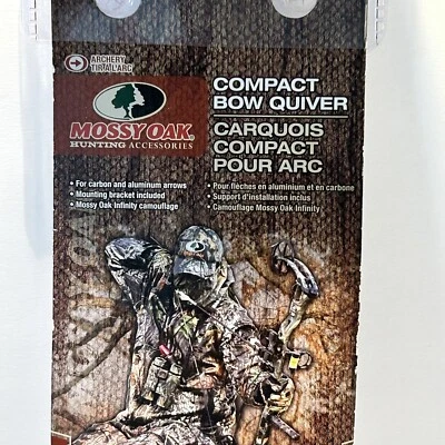 Mossy Oak Compact Bow Quiver Camo Mount included For carbon/aluminum arrows - Image 1 of 4