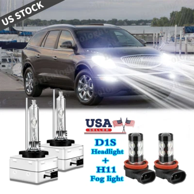 Faro delantero HID haz alto/bajo LED antiniebla A para Buick Enclave 2008-2012 Foto 1 de 4