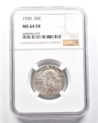 1930 Standing Liberty Quarter MS64 FH NGC *2186 - Image 1 of 3