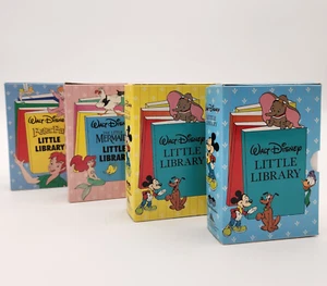 Juego de mini libros de la Little Library de Walt Disney años 90 Peter Pan Sirenita Mickey - Imagen 1 de 13