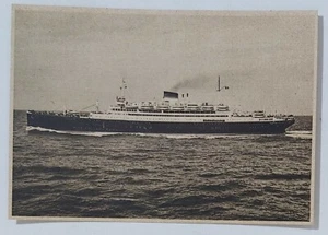 28772 Cartolina - Nave M/N "Vulcania" - "Italia" Soc. di Navigazione - Picture 1 of 4