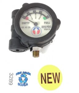 Survivair SCBA Resipirator 9704-10 Pressure Gauge Visual Alarm Light 2216 PSIG - Picture 1 of 9