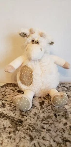 GUND Carlisle Cow Brown Off White Polka Dots Plush Stuffed Animal - Picture 1 of 7