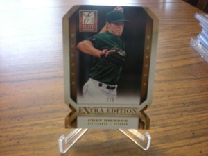 2013 PANINI ELITE EXTRA EDITION CODY DICKSON STATUS 2/5 PITTSBURGH #34