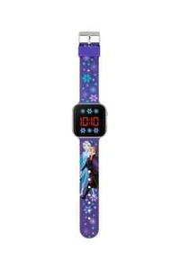 DISNEY MULTI FROZEN BLUE PRINTED STRAP LED WATCH £18 BRAND NEW - Picture 1 of 3