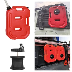 Red 10L Fuel Tank Can Gasoline Pack Gas Container w/Lock Fits JEEP SUV ATV Truck - Bild 1 von 12
