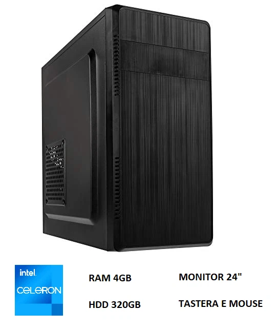 Office Byte - Intel Celeron dualcore - 4GB - HDD 320GB - 24" fullHD - COMPLETO! - Imagen 1 de 1