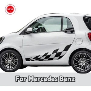 For Mercedes Benz Smart Fortwo Car Side Door Stripe Graphics Sticker Decal Kit - Picture 1 of 5