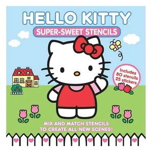 Hello Kitty Super Sweet Stencils Book - Create and color scenes with 80 Stencils - Imagen 1 de 5