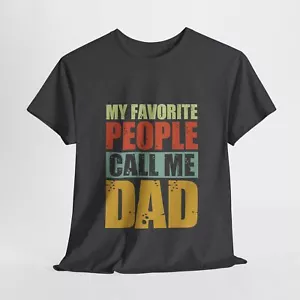 Father's Day Unisex Heavy Cotton Up to 5XL Tee T-Shirt 'Call Me Dad' - Picture 1 of 81