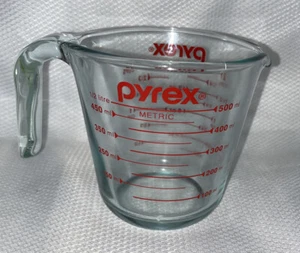 🇺🇸 Pyrex Clear Measuring Cup W/ Red Letters 2 Cup  USA - Picture 1 of 12