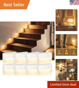 Battery-Operated LED Closet Lights - 8 Pack Motion Sensor for Home Safety - Picture 1 of 9