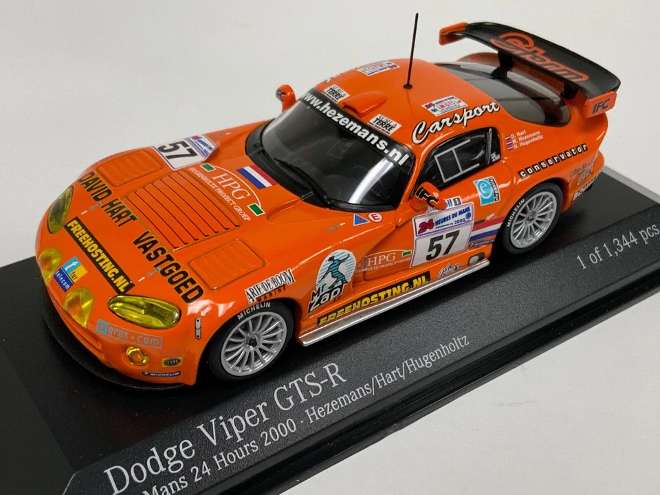 1/43 Minichamps Dodge Viper GTS-R 2001 24 Hour of Le Mans  430 011457 CS379 - Image 1 of 4