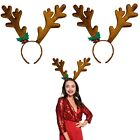 Lizzy 2 x Christmas Reindeer Antlers Head Bopper | Children Adult Fancy dress Co