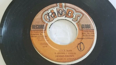 Dennis Brown -You Man  /Reggae 45"  on  Joe Gibbs Label - Image 1 of 2