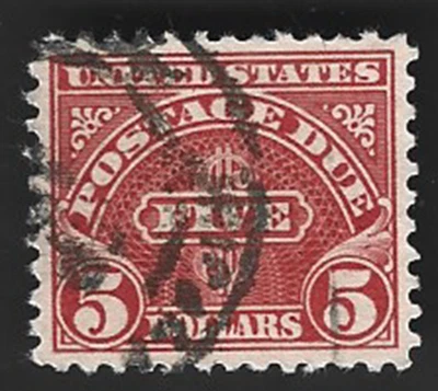 Scott# J78 $5 Postage Due p.11 with Oval Cancel - (A-2) - Image 1 of 2