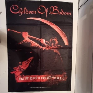 Vintage CHILDREN OF BODOM Unused 2003 TEXTILE POSTER FLAG - Picture 1 of 6