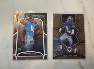 Jameson Williams RC Lot x2 Absolute Introductions & Mosaic Lions WR - Picture 1 of 5