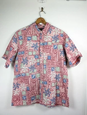 Винтажная футболка Phil Edwards от Reyn Spooner размер XL гавайский реверсивный принт курорт США - Изображение 1 из 4