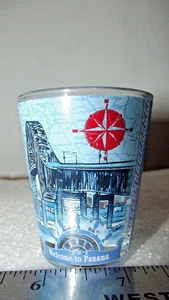 PANAMA SOUVENIR SHOT GLASS - Picture 1 of 5