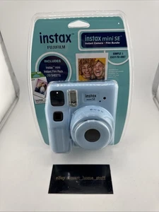New Fujifilm Instax mini SE Instant Film Camera Blue Blister Bundle - Picture 1 of 2