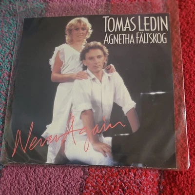 tomas ledin / agnetha faltskog - never again SunshineRare Blue Label Zimbabwe - Image 1 of 4