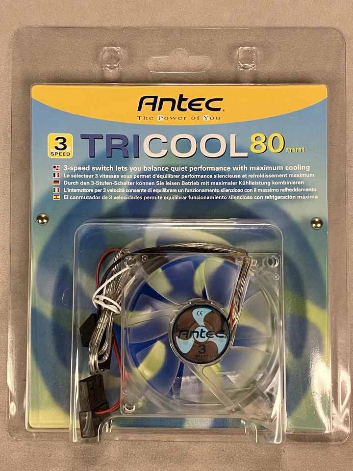 Antec Tricool 80 mm Cooling Fan with 3-Speed Switch 2004 - Image 1 of 4