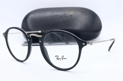 Lentes transparentes Ray Ban RB RB2447VF 2000 redondas negras 47 mm Foto 1 de 4