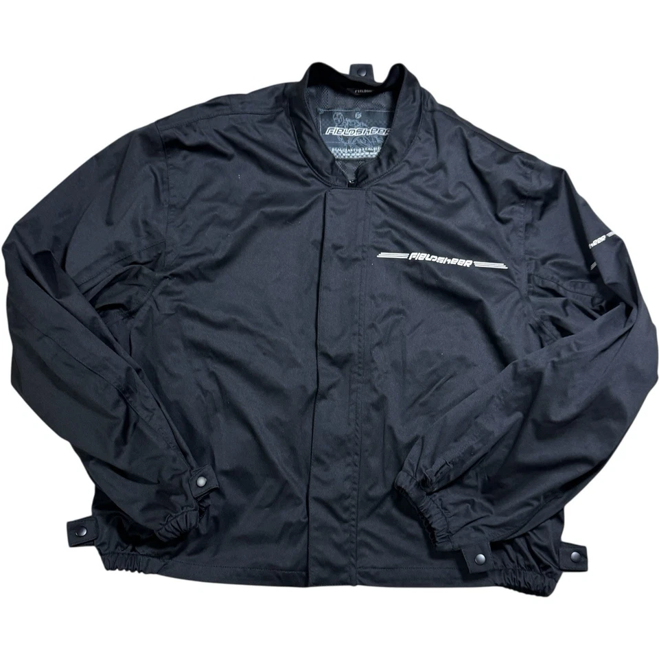 Fieldsheer Motorcycle Jacket Size 2XL Black Poly Mesh Lining Heavy Duty Zipper - Image 1 of 4