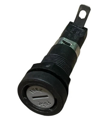 Littelfuse Fuse Holder 345601 20A 300V Max Black Slot Knob Style Lot Of 50 New - Image 1 of 4