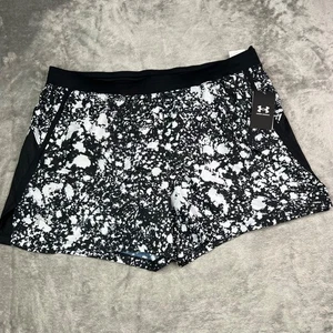 Under Armour pantaloncino uomo 2XL nero bianco lancio 5 pollici stampato a macchie slip foderato - Foto 1 di 12