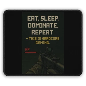 Hardcore Gamer Theme Gaming Mouse Pad Great gift for gamers - Picture 1 of 5