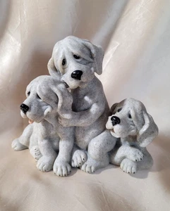 Quarry Critters 2001 Second Nature Design Petie Pepe Pooch Figur Statue Hunde - Bild 1 von 5