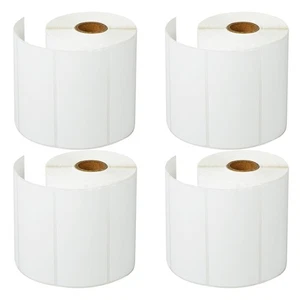 4 ROLLS Direct Thermal 750 Address Labels/Roll 4"X2" For Zebra LP-2844 GC420T - Picture 1 of 24