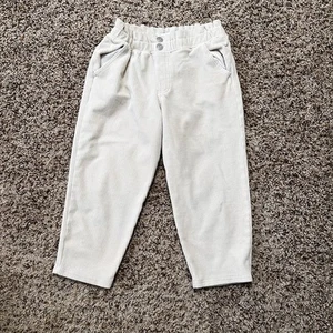 Abercrombie Kids Cream Casual Soft Corduroy Bottoms Girls Size 5/6 - Picture 1 of 4