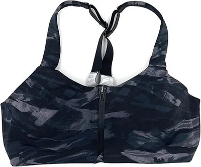 Victoria's Secret VSX Knockout Front Close Sports Bra High Impact Brushstroke WT - Image 1 of 3