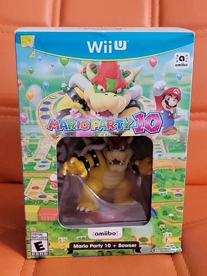 Mario Party 10 + Bowser Amiibo (Nintendo Wii U, 2016) Nuevo Precintado Nuevo en Caja Foto 1 de 4