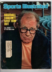 1976 Sports Illustrated magazine baseball Bill Veeck, Chicago White Sox FAIR - Picture 1 of 1