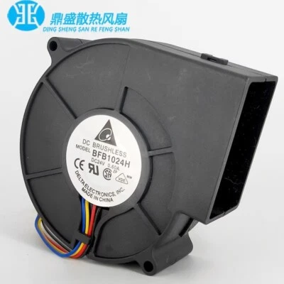 Delta BFB1024H DC24V 0.60A 9733 4-Wire Turbo Centrifugal Cooling Fan - Image 1 of 4
