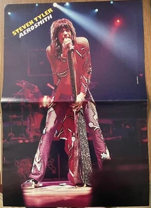 Vintage Aerosmith Steven Tyler Centerfold Magazine Pinup Clipping - Picture 1 of 1