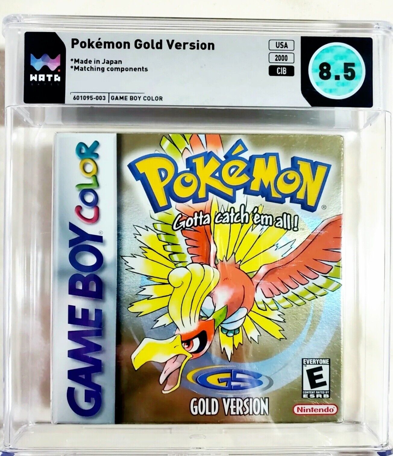 Pokemon Gold Version (Nintendo Game Boy Color, 2000) for sale