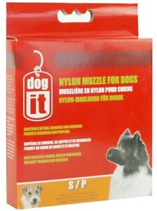 Dogit Soft Nylon Dog Muzzle Black SM 5 inch