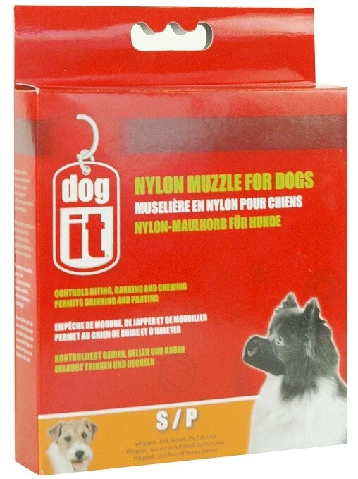 Dogit 软尼龙狗口罩黑色 SM 5 英寸 — 第 1/1 张图片