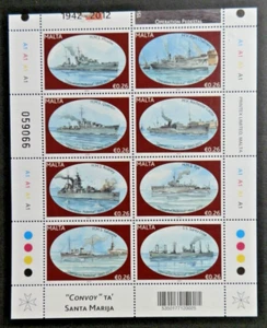 MALTA 2012 SG1782-89 €0.26 70TH ANNIVERSARY OPERATION PEDESTAL 1942-2012 - MNH - Picture 1 of 1